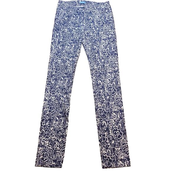 J.McLaughlin Lexi Skinny Jeans • Sz 2 • Blue Floral Print Denim • NWOT - Picture 3 of 10